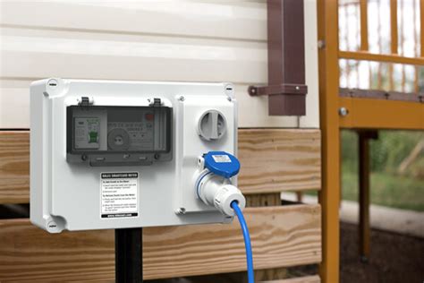 caravan park electrical boxes|campervan park hook up box.